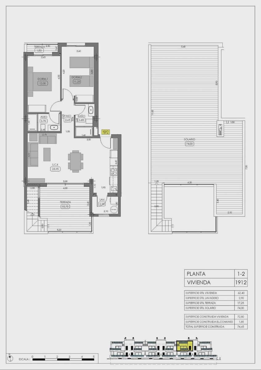 2 soverom Bungalow til salgs i Algorfa med svømmebasseng garasje - € 325 000 (Ref: 9961413)