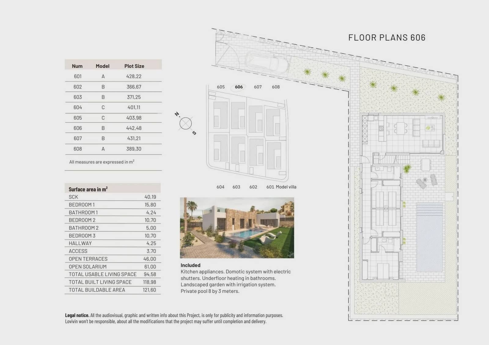 3 sovrum Villa till salu i Algorfa med pool garage - 589 900 € (Ref: 9968482)