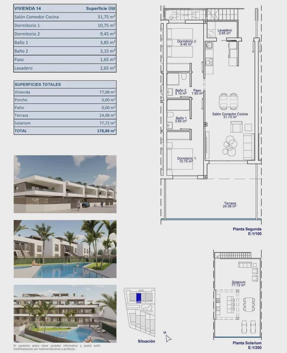 2 soverom Villa til salgs i Pilar de la Horadada med svømmebasseng garasje - € 395 000 (Ref: 9968512)