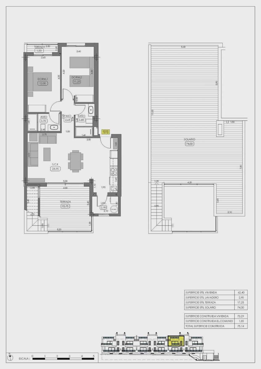2 soverom Bungalow til salgs i Algorfa med svømmebasseng garasje - € 329 000 (Ref: 9968516)