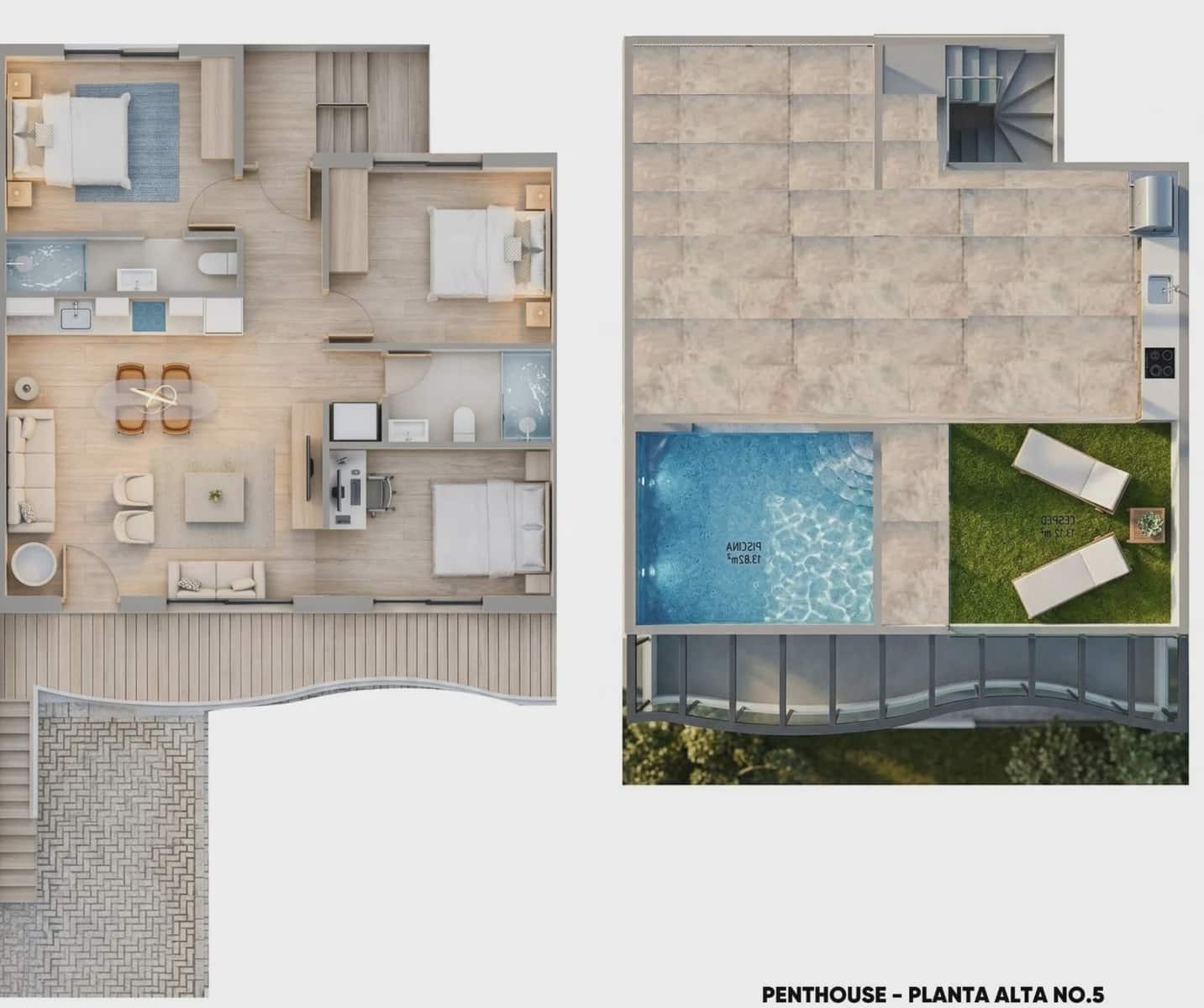 3 sypialnia Bungalow na sprzedaż w Pilar de la Horadada z basenem garażem - 389 900 € (Ref: 9968520)