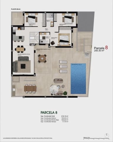 3 soveværelse Villa til salg i Benijófar med swimmingpool - € 615.000 (Ref: 9968537)