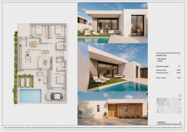 3 sovrum Villa till salu i Pilar de la Horadada ciudad, Pilar de la Horadada med pool garage - 475 000 € (Ref: 9968552)