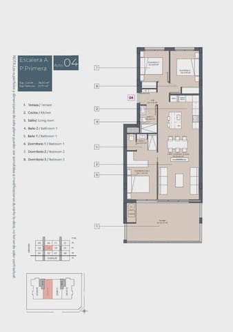 3 soveværelse Lejlighed til salg i Benijófar med swimmingpool garage - € 329.900 (Ref: 9968555)