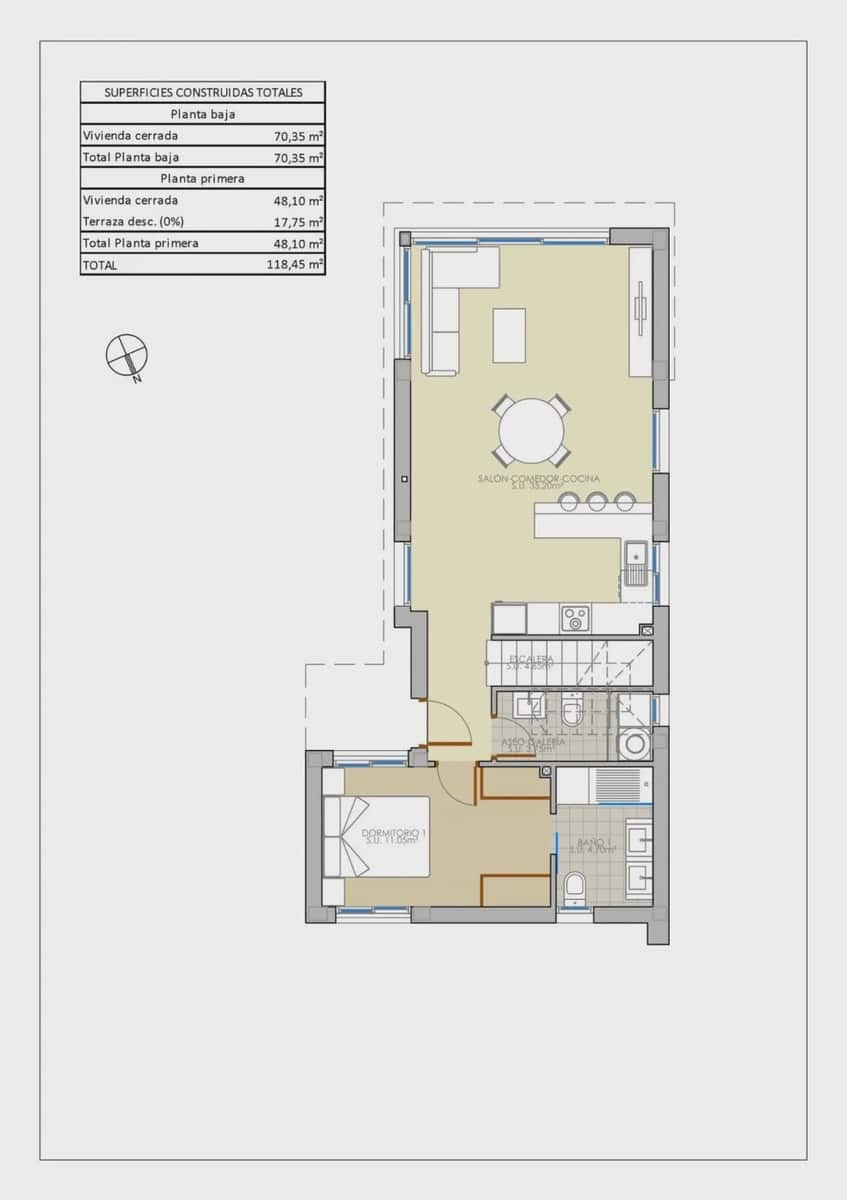 3 chambre Villa/Maison à vendre à Pilar de la Horadada avec piscine garage - 420 000 € (Ref: 9968673)