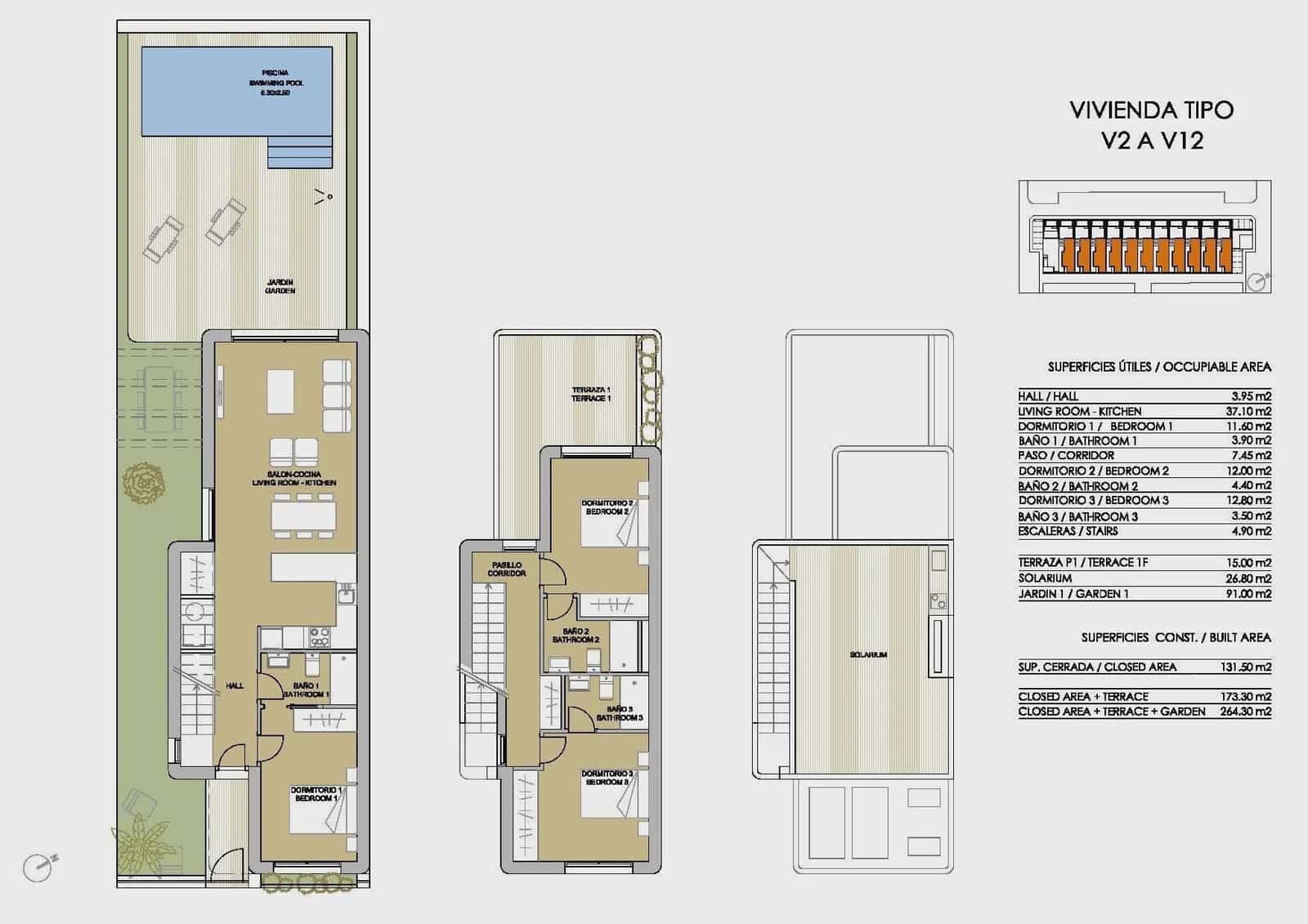 3 sypialnia Willa na sprzedaż w Pilar de la Horadada z basenem - 559 900 € (Ref: 9968694)