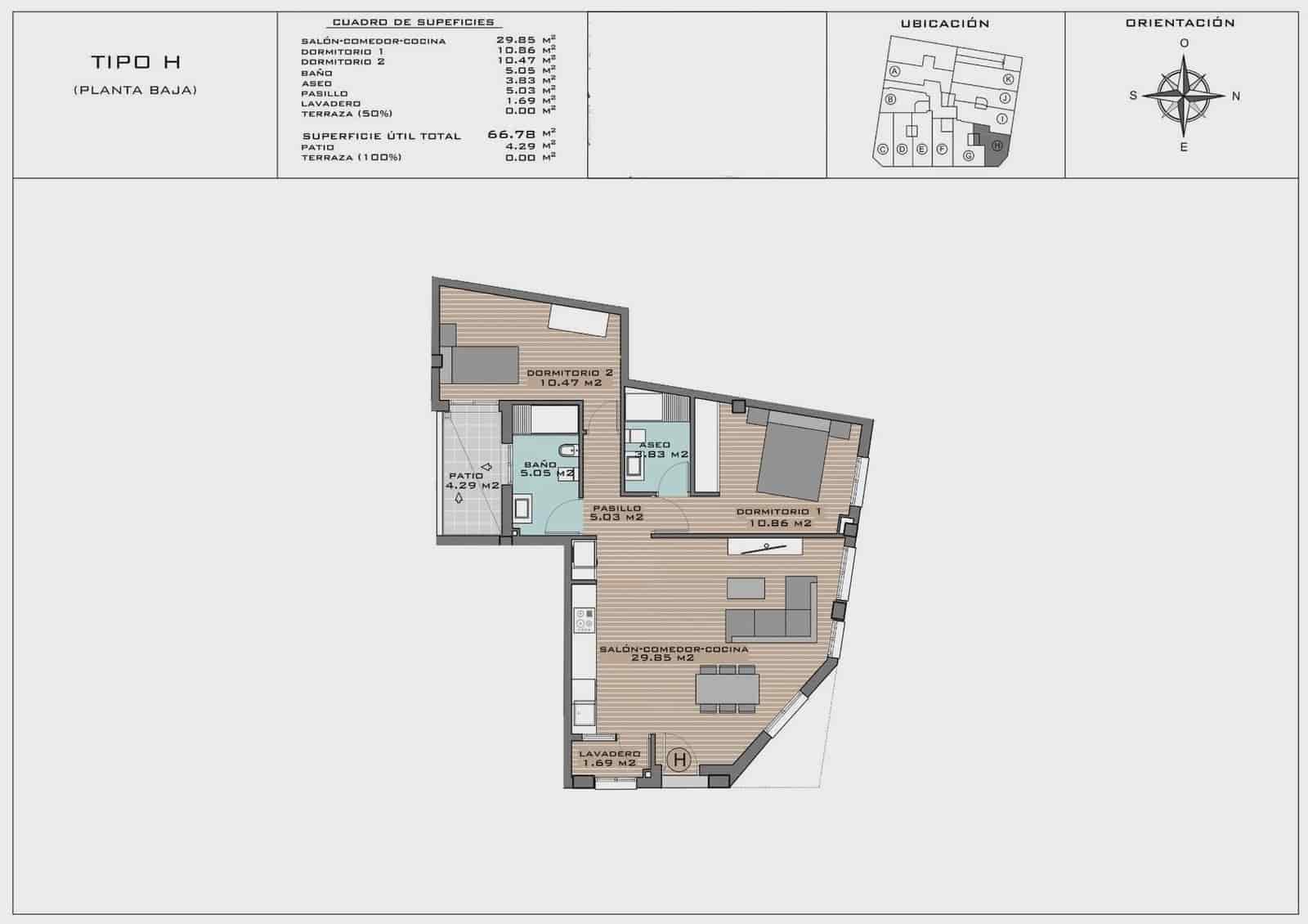 2 sypialnia Apartament na sprzedaż w Algorfa z basenem - 164 425 € (Ref: 9968698)