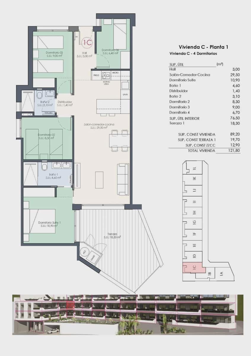 4 bedroom Apartment for sale in Benijofar with pool garage - € 319,000 (Ref: 9968714)