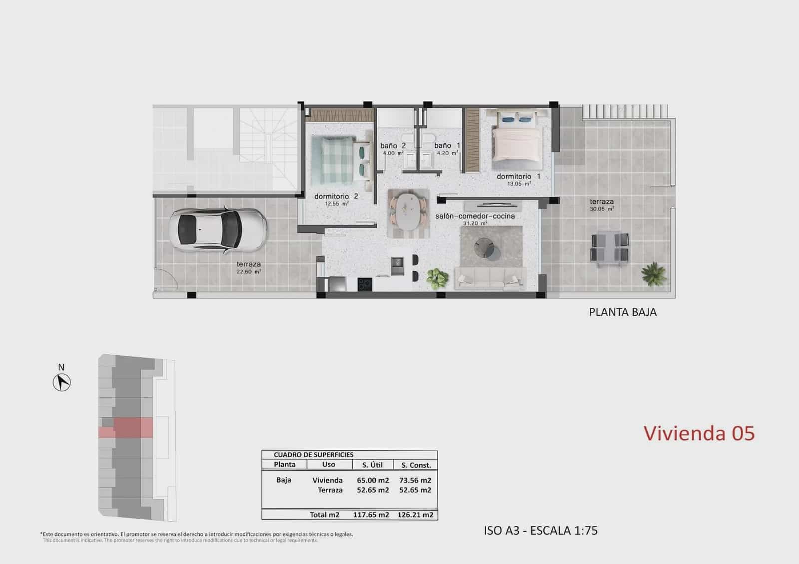2 soverom Bungalow til salgs i Pilar de la Horadada med svømmebasseng garasje - € 304 900 (Ref: 9968727)