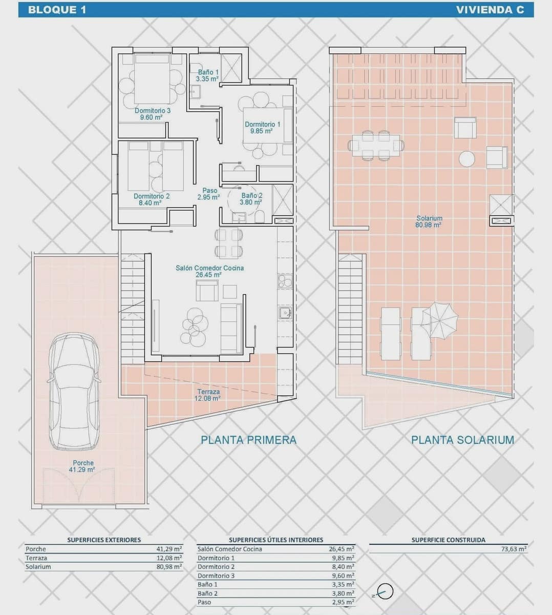 3 slaapkamer Bungalow te koop in Pilar de la Horadada met zwembad garage - € 349.900 (Ref: 9968760)