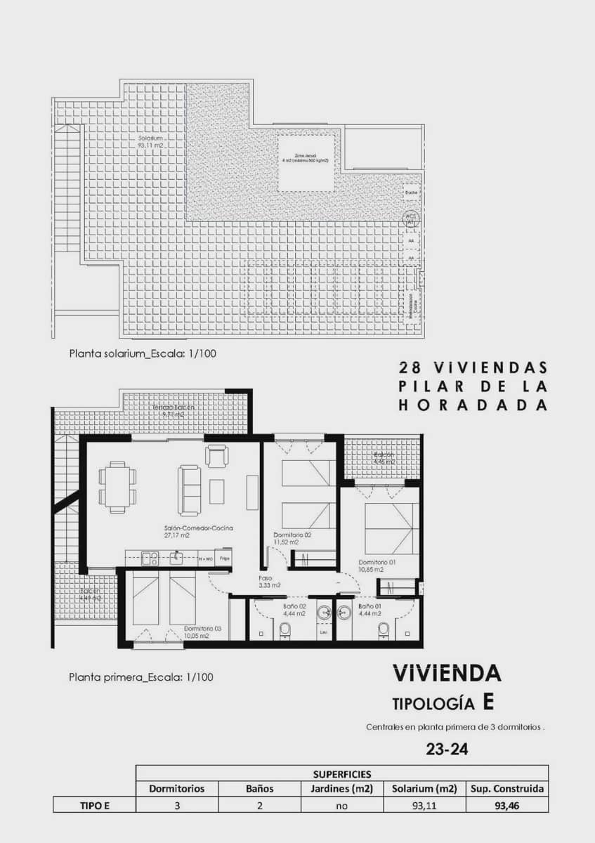 Bungalow de 3 habitaciones en Pilar de la Horadada en venta con piscina garaje - 295.000 € (Ref: 9968789)