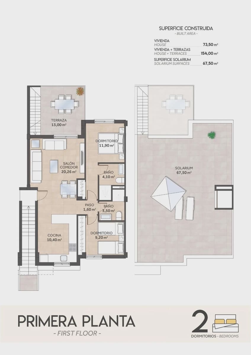 2 chambre Bungalow à vendre à San Miguel de Salinas avec piscine garage - 262 900 € (Ref: 9968806)