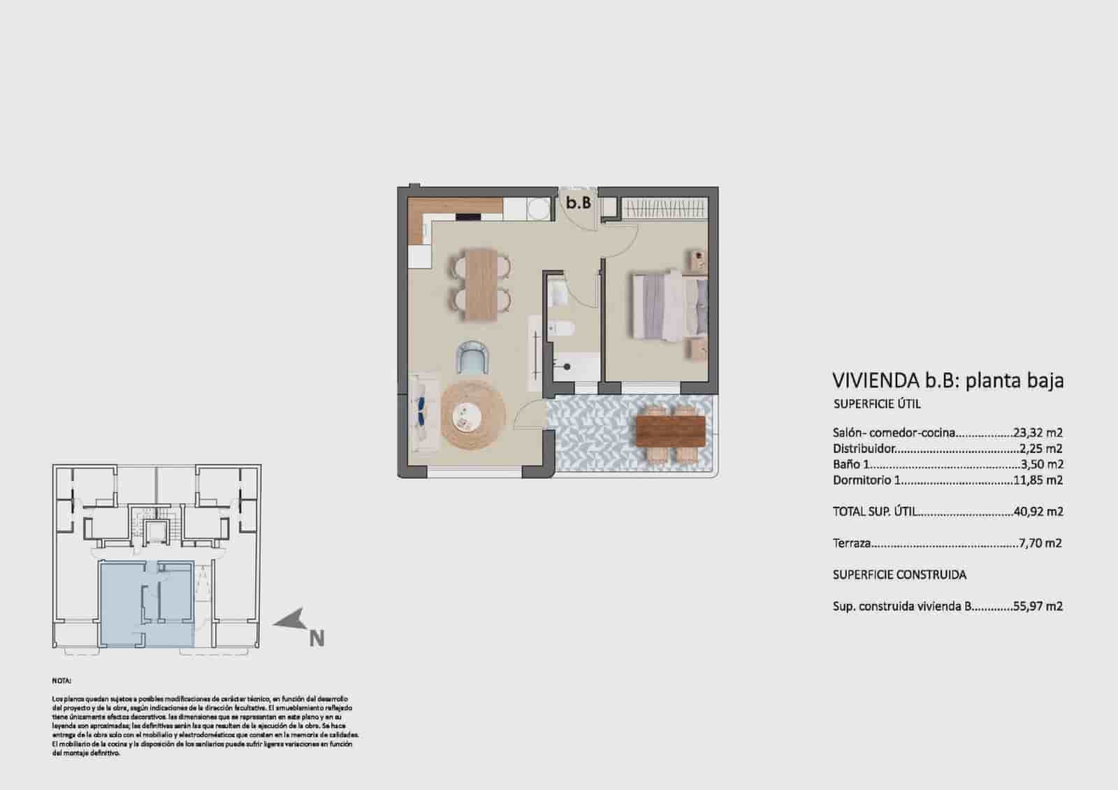 1 soveværelse Lejlighed til salg i Pilar de la Horadada med swimmingpool - € 245.900 (Ref: 9968820)