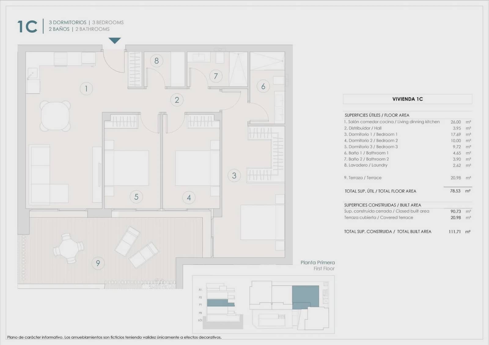 3 bedroom Apartment for sale in Benijofar with pool garage - € 294,000 (Ref: 9968833)