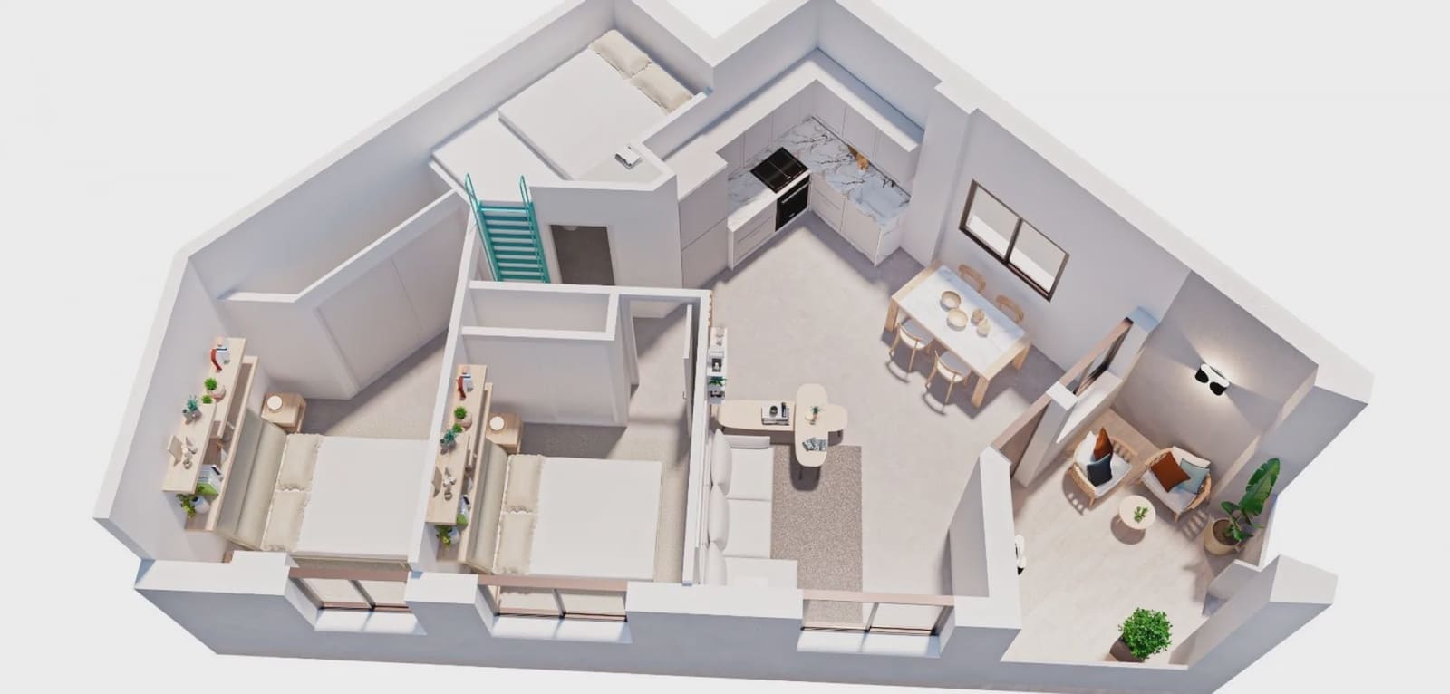 2 makuuhuone Huoneisto myytävänä paikassa Pilar de la Horadada - 149 900 € (Ref: 9996522)