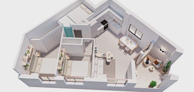 2 soverom Leilighet til salgs i Pilar de la Horadada ciudad, Pilar de la Horadada - € 149 900 (Ref: 9996522)