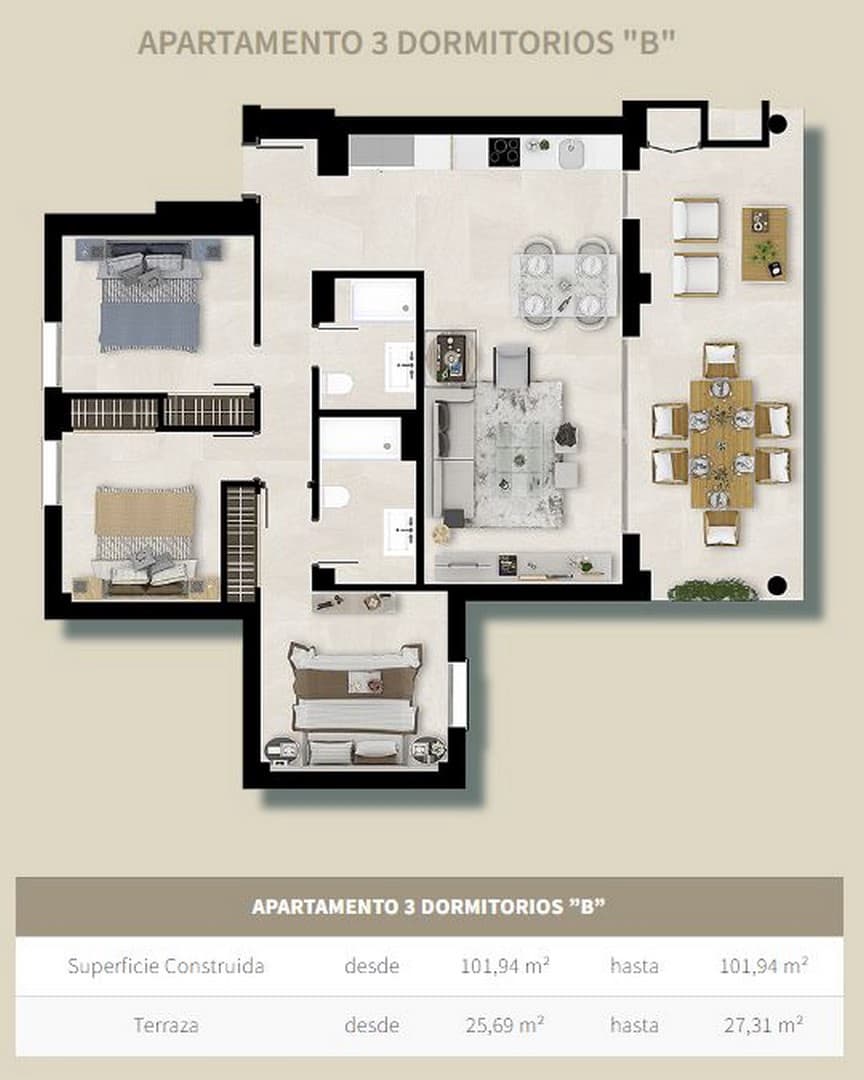 3 chambre Penthouse à vendre à La Cala de Mijas avec piscine - 513 000 € (Ref: 7937269)