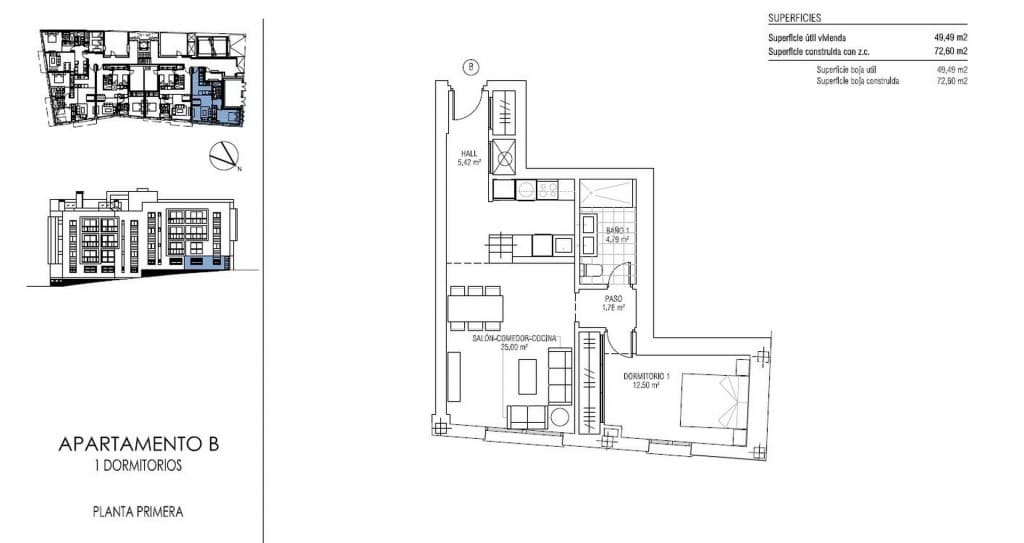 2 makuuhuone Huoneisto myytävänä paikassa Estepona mukana uima-altaan 
autotalli - 549 000 € (Ref: 7937328)