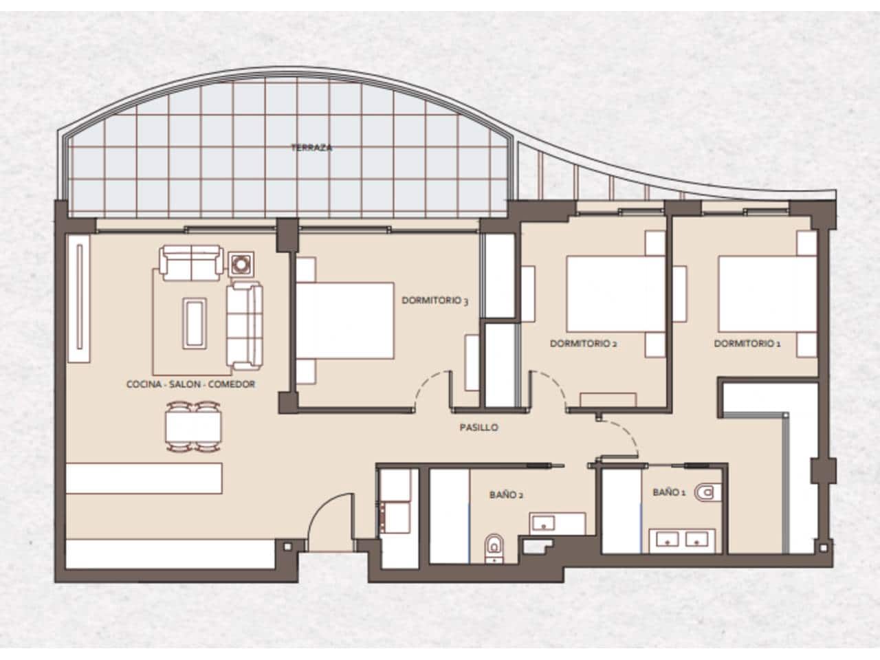 3 soveværelse Lejlighed til salg i Benalmadena med swimmingpool garage - € 858.000 (Ref: 7814723)