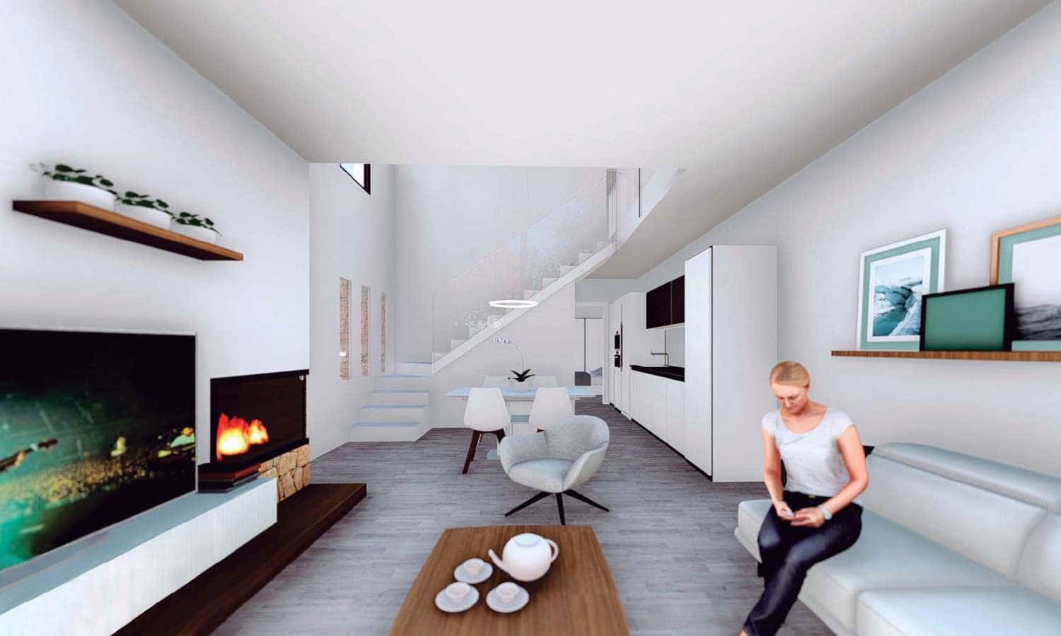 3 soveværelse Rækkehus til salg i Vera med swimmingpool garage - € 289.000 (Ref: 8729252)