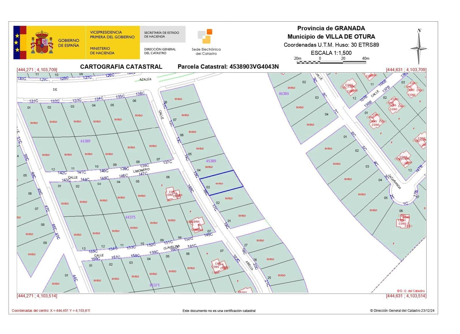 Building Plot for sale in Otura - € 54,000 (Ref: 9386257)