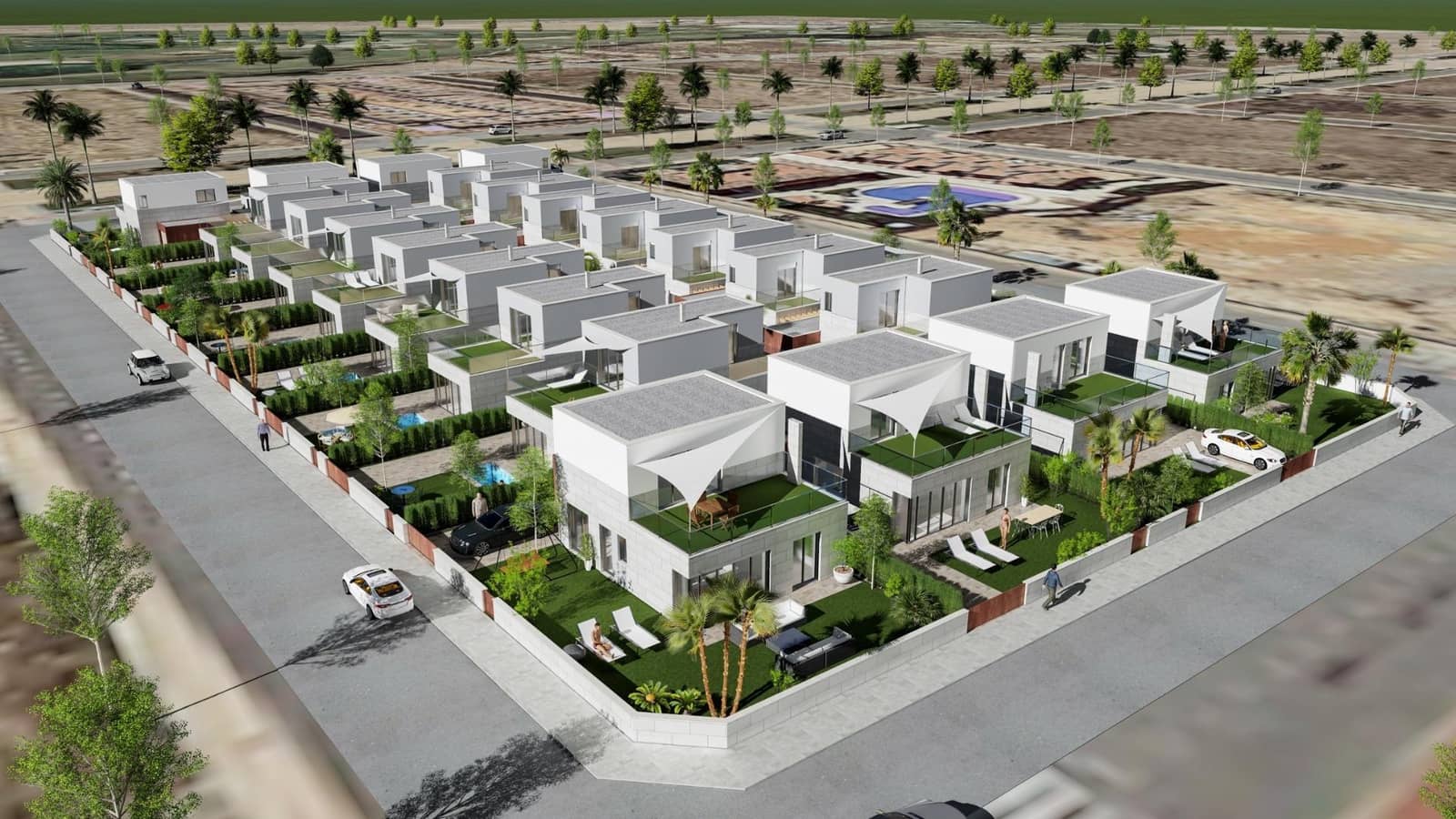 3 sypialnia Willa na sprzedaż w Los Alcazares z basenem garażem - 445 000 € (Ref: 8544833)