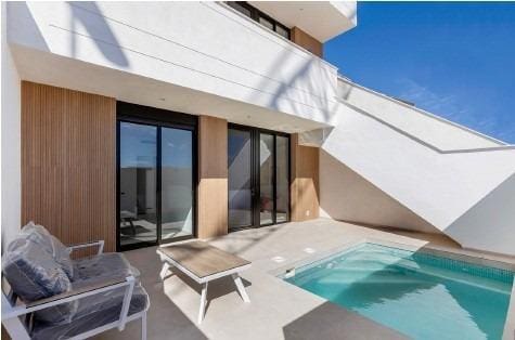 2 Zimmer Bungalow zu verkaufen in Santiago de la Ribera, San Javier mit Pool - 275.000 € (Ref: 8851822)