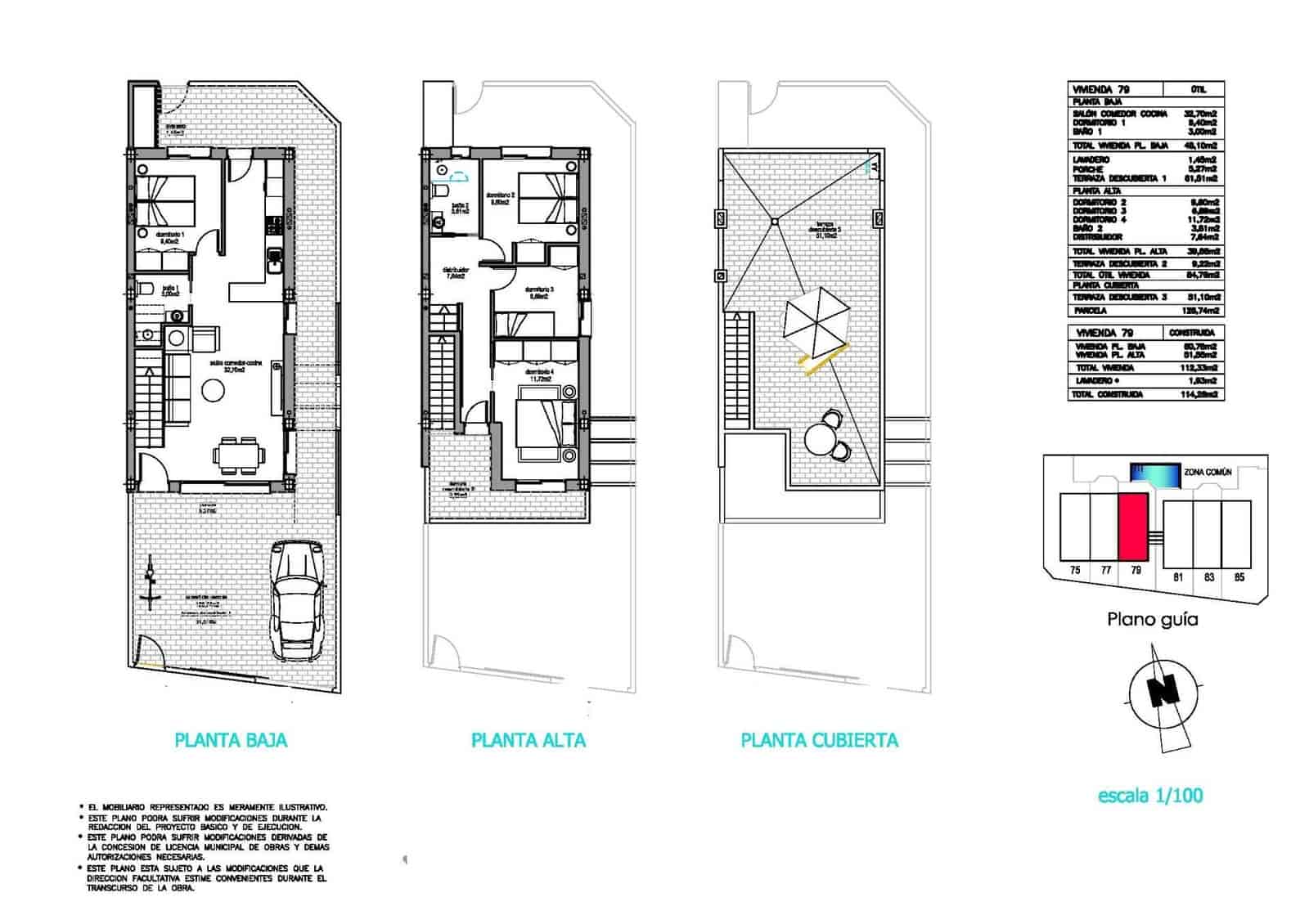 4 sypialnia Dom blizniak na sprzedaż w Pilar de la Horadada z basenem - 369 900 € (Ref: 9865150)