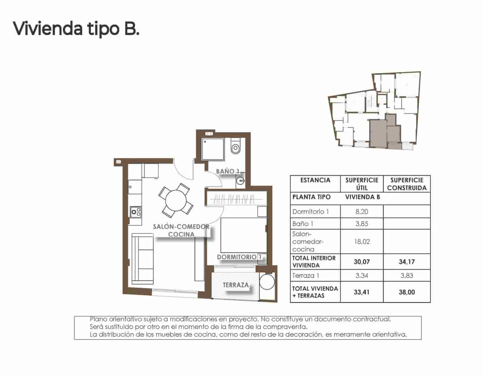 1 soverom Leilighet til salgs i Torrevieja med svømmebasseng - € 226 000 (Ref: 9999732)