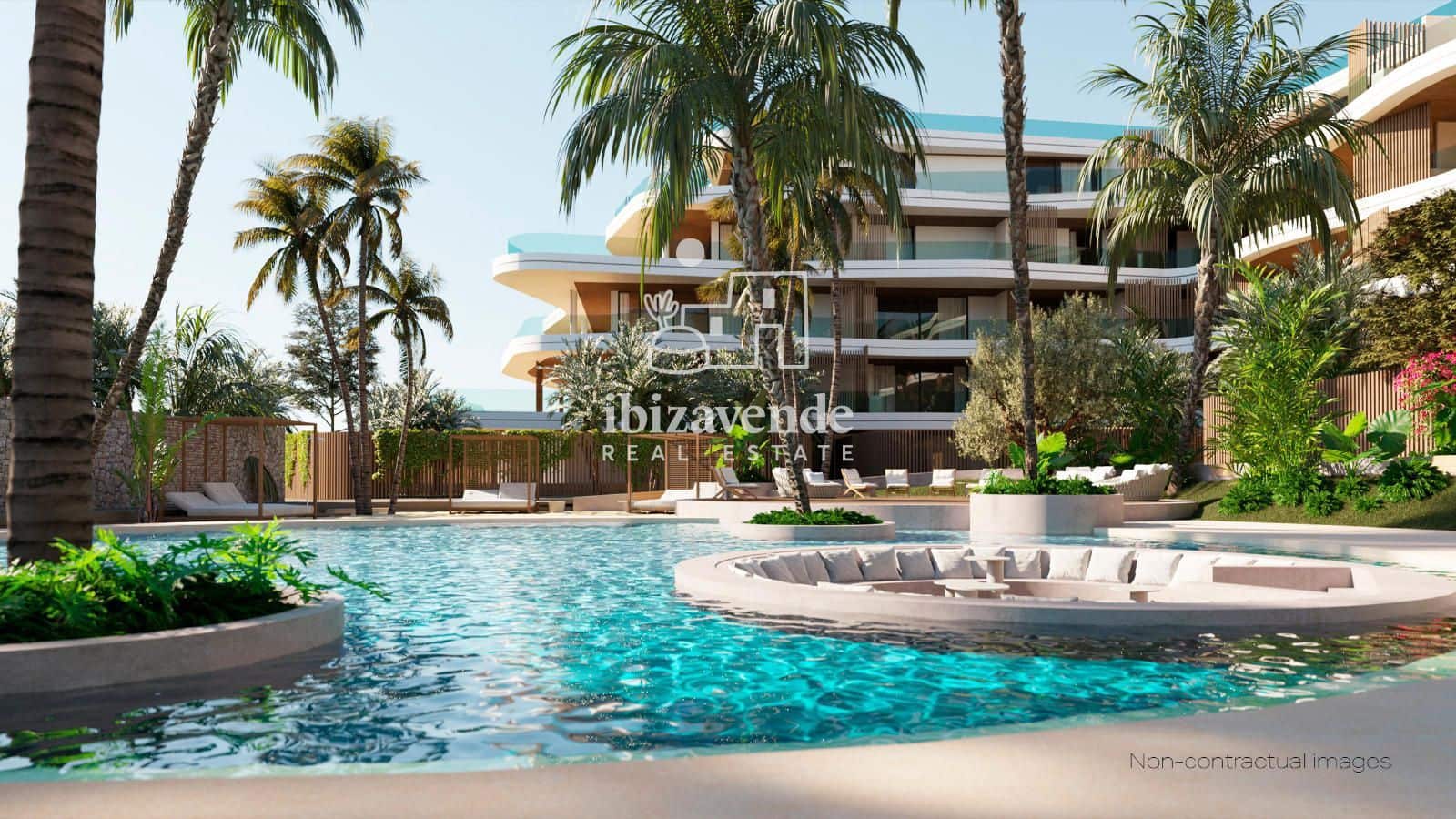 2 slaapkamer Flat te koop in Santa Eulalia / Santa Eularia met zwembad garage - € 1.705.000 (Ref: 10008078)