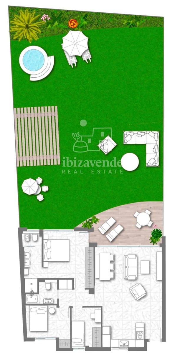 3 quarto Apartamento para venda em Sant Antoni de Portmany com piscina garagem - 638 000 € (Ref: 9041445)