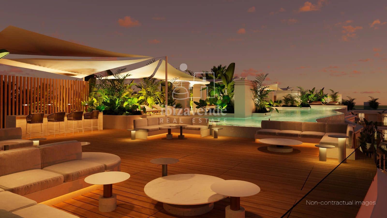 2 soveværelse Lejlighed til salg i Santa Eulalia / Santa Eularia med swimmingpool - € 957.000 (Ref: 9041533)