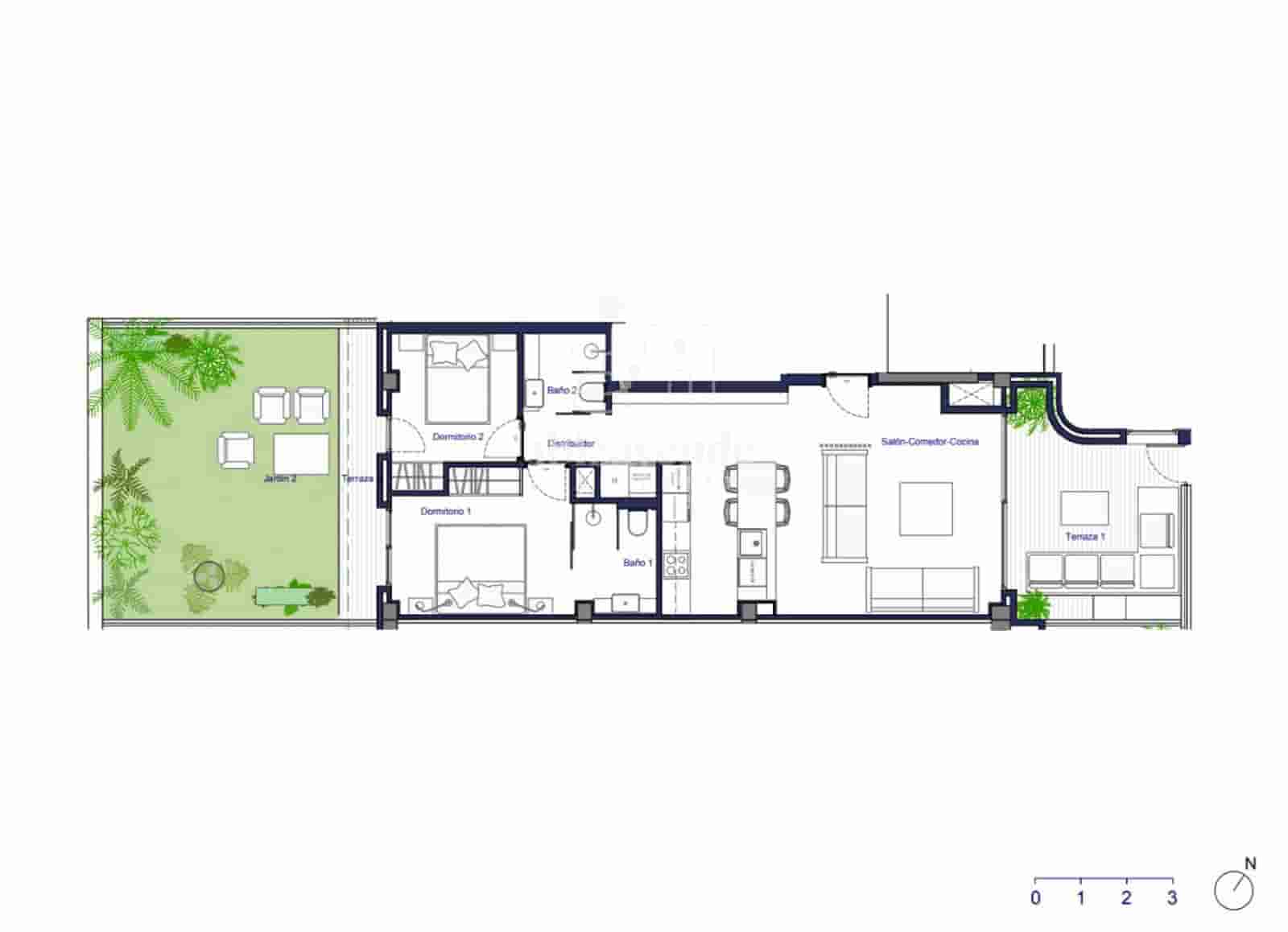 2 soveværelse Lejlighed til salg i Santa Eulalia / Santa Eularia med swimmingpool - € 957.000 (Ref: 9041533)