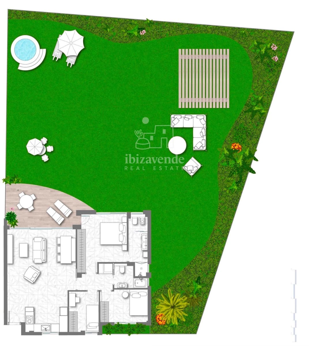 3 soveværelse Lejlighed til salg i Sant Antoni de Portmany med swimmingpool garage - € 675.000 (Ref: 9041746)