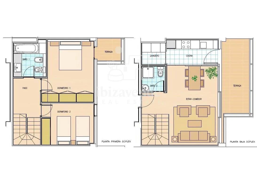 2 quarto Apartamento para arrendar em Ibiza / Eivissa cidade com piscina - 1 500 € (Ref: 9116835)