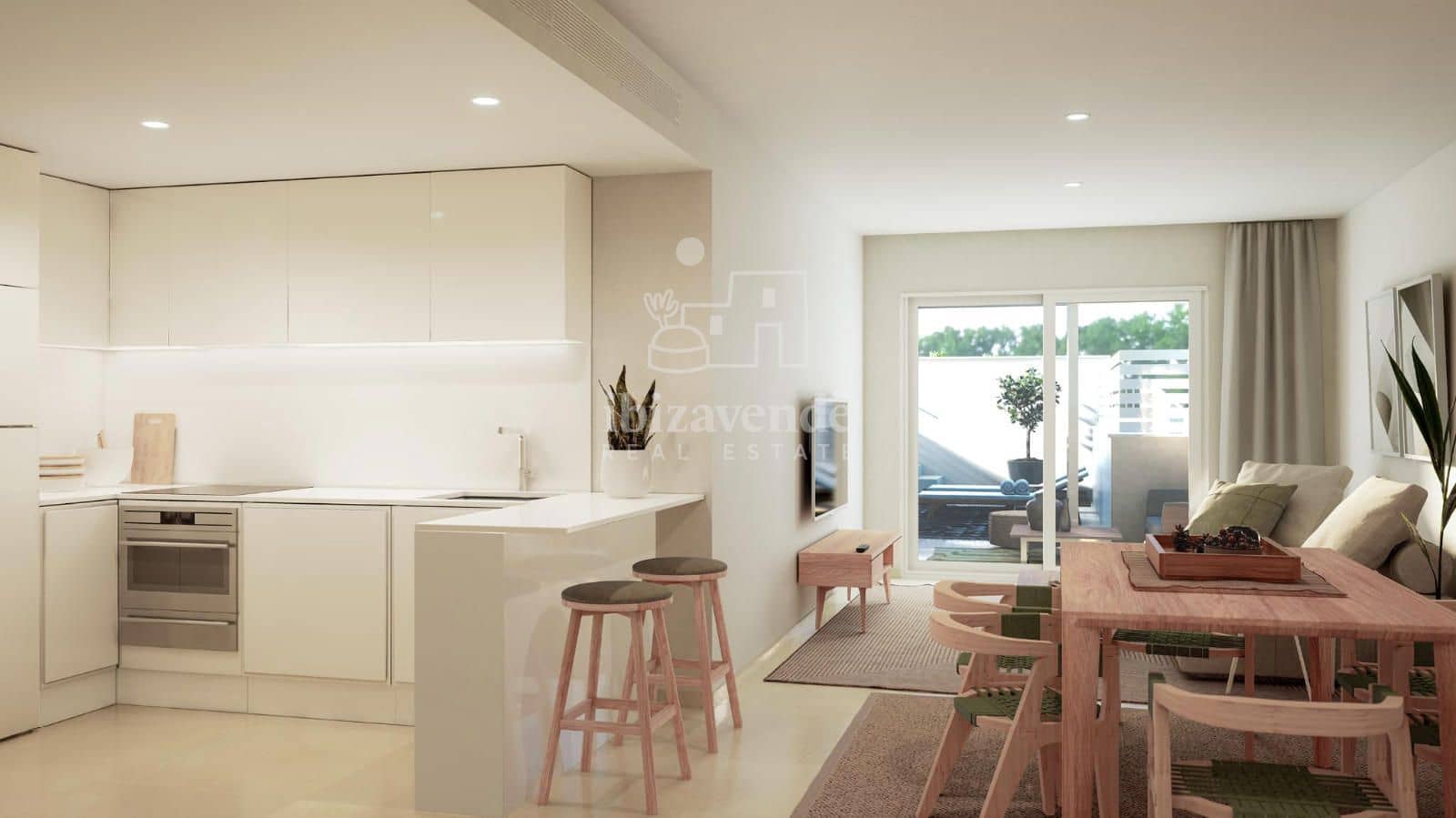 2 soverom Leilighet til salgs i Ibiza by med svømmebasseng garasje - € 620 000 (Ref: 9145788)