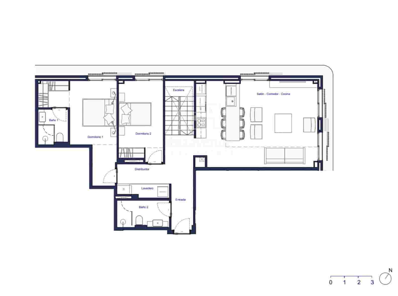 2 soveværelse Penthouse til salg i Santa Eulalia / Santa Eularia med swimmingpool - € 2.024.000 (Ref: 9234904)