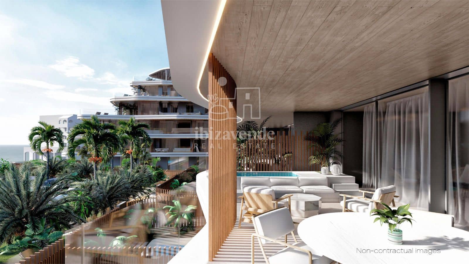 2 soveværelse Penthouse til salg i Santa Eulalia / Santa Eularia med swimmingpool - € 2.024.000 (Ref: 9234904)