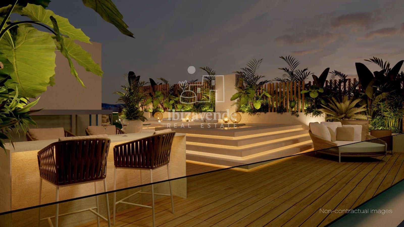 2 soveværelse Penthouse til salg i Santa Eulalia / Santa Eularia med swimmingpool - € 2.024.000 (Ref: 9234904)