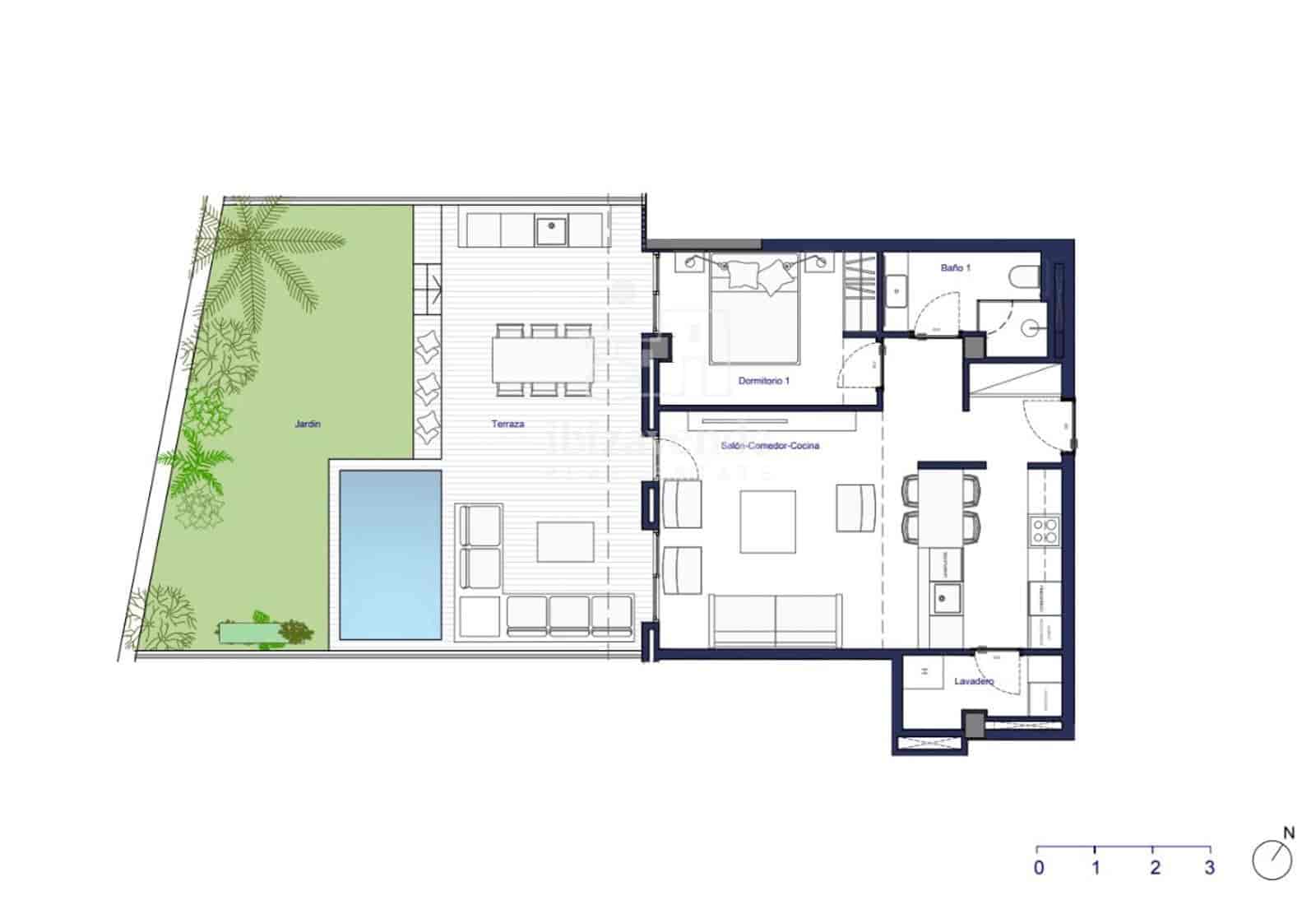 1 bedroom Flat for sale in Santa Eulalia / Santa Eularia with pool - € 869,000 (Ref: 9234905)