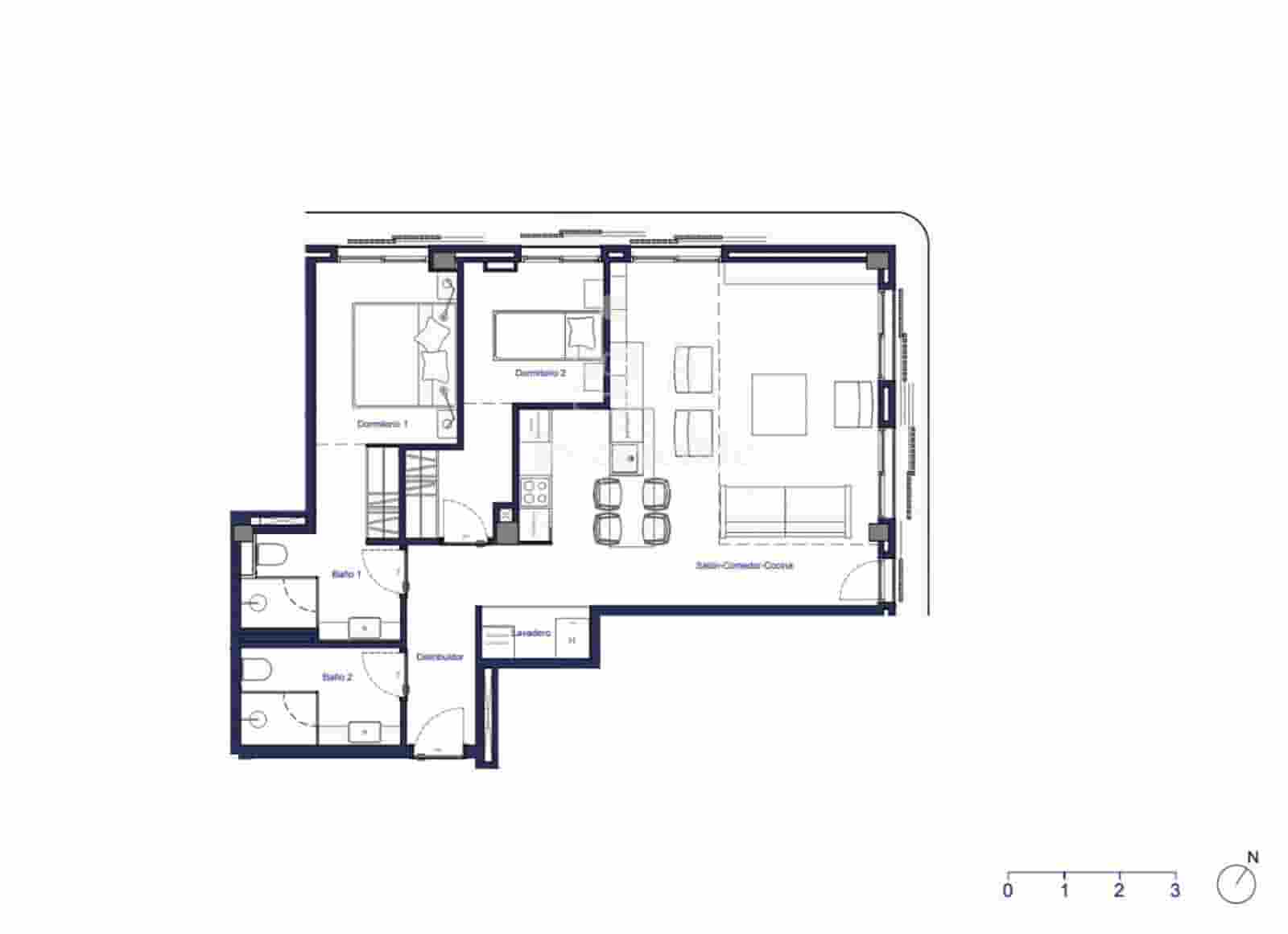 2 sovrum Lägenhet till salu i Santa Eulalia / Santa Eularia med pool - 946 000 € (Ref: 9341762)