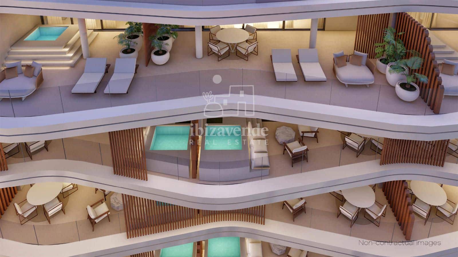 2 sovrum Lägenhet till salu i Santa Eulalia / Santa Eularia med pool - 946 000 € (Ref: 9341762)