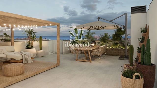3 makuuhuone Kattohuoneisto myytävänä paikassa Ibiza kaupunki mukana uima-altaan 
autotalli - 698 000 € (Ref: 9455666)