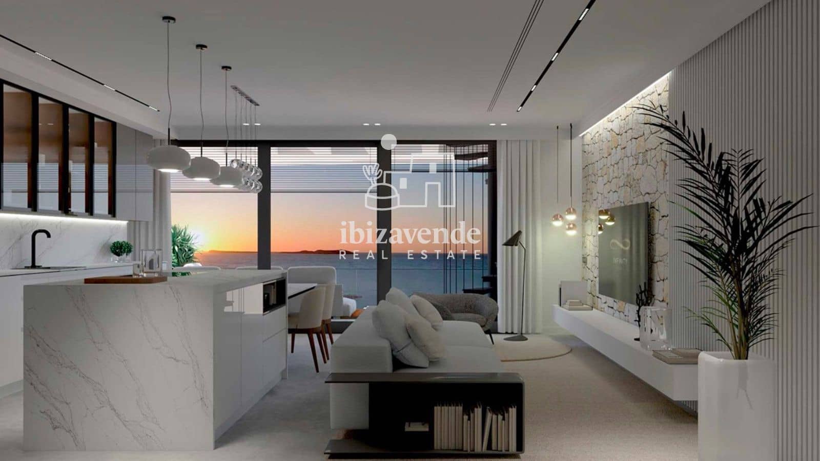 2 bedroom Flat for sale in Cala Gracio with pool garage - € 410,000 (Ref: 9519334)