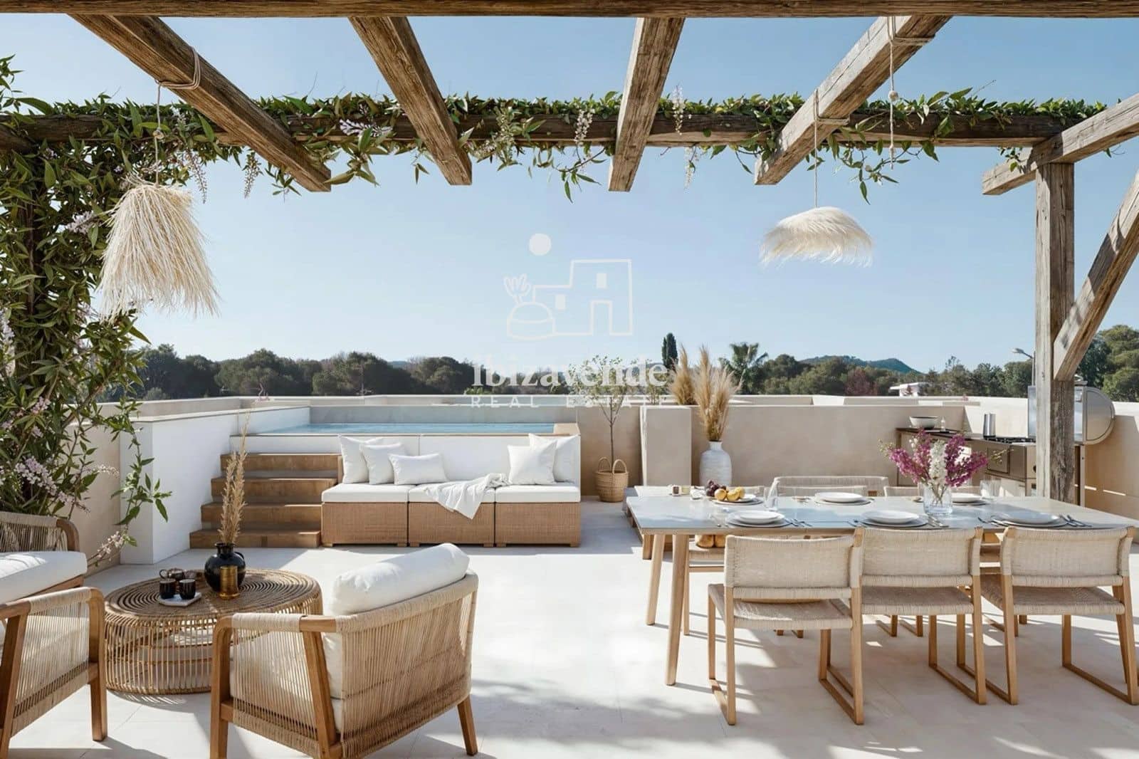 2 soverom Penthouse til salgs i Sant Antoni de Portmany med svømmebasseng garasje - € 685 000 (Ref: 9532823)