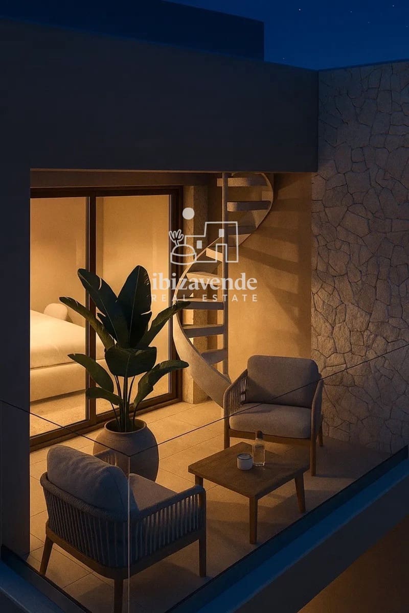 2 soverom Penthouse til salgs i Sant Antoni de Portmany med svømmebasseng garasje - € 695 000 (Ref: 9532825)