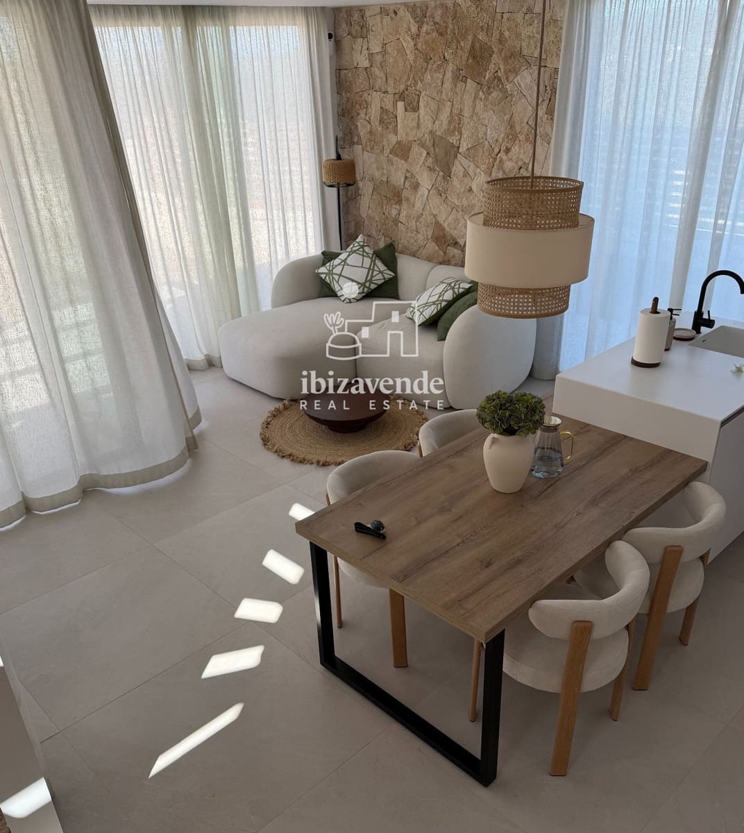 Chalet de 3 habitaciones en Cala Tarida en alquiler con piscina - 5.000 € (Ref: 9821663)