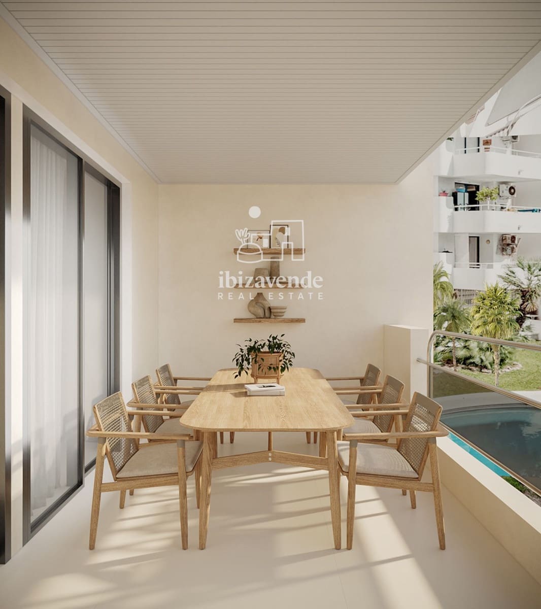 2 Zimmer Wohnung zu verkaufen in Ibiza / Eivissa Stadt mit Pool - 895.000 € (Ref: 9916349)