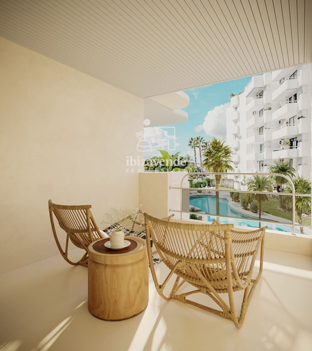 2 Zimmer Wohnung zu verkaufen in Ibiza / Eivissa Stadt mit Pool - 895.000 € (Ref: 9916349)