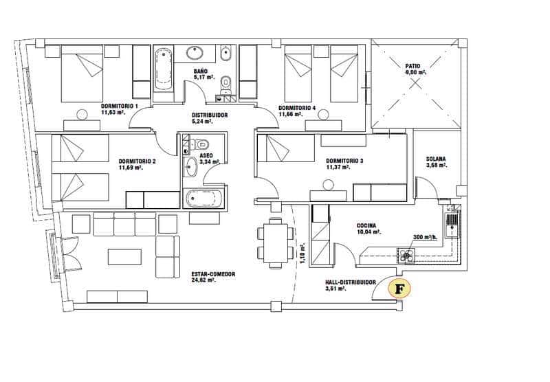 4 camera da letto Appartamento in vendita in Arrecife con garage - 325.000 € (Rif: 10021871)